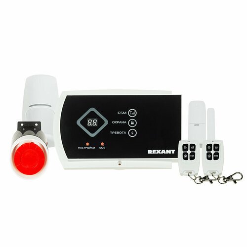 Комплект Rexant 46-0111 беспроводной GSM-сигнализации GS-115 с дополнительными датчиками