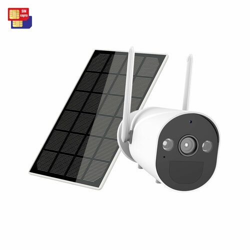 Уличная беспроводная 4G IP-камера 2MP Link ZC213-2MP Solar (4G) (Q23310ZCI) с солнечной панелью 3Вт и мощным аккумулятором, с записью на SD карту и 2-