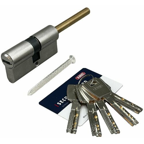 Цилиндровый механизм ABUS X6 ключ/шток 40-30 (70 мм) NI (5 key)