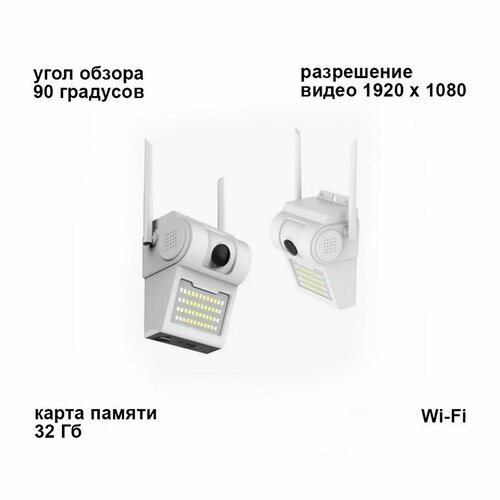 Водонепроницаемая IP-камера 2 в 1 + настенный светильник