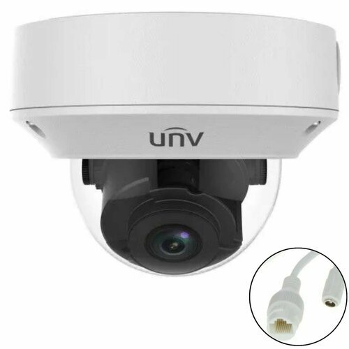 Uniview IPC3232ER3-DUVZ-C 2Мп - камера видеонаблюдения IP внутренняя и уличная, цифровая купольная антивандальная IP-видеокамера для улицы и помещений c ИК-подсветкой 2,7-13,5 мм, 1080P, CMOS 1/2.8