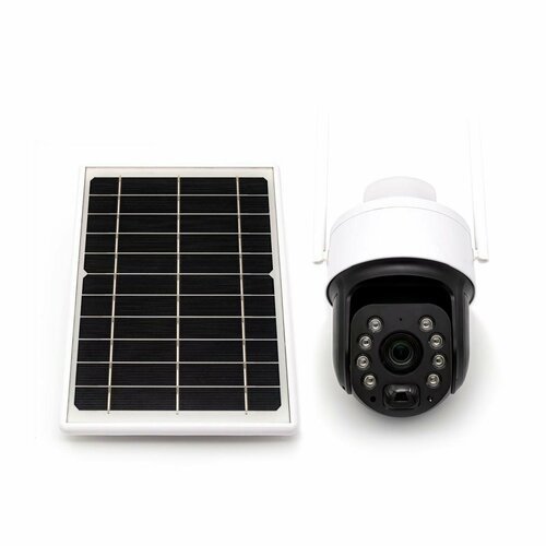 Умная уличная IP камера наблюдения LinkSolar FC105-4G-5MP-40X (Tuya) (Q24120SC0) Tuya, 40X-zoom, 4G-LTE, 5MP, запись на SD, солнечная панель, светоз