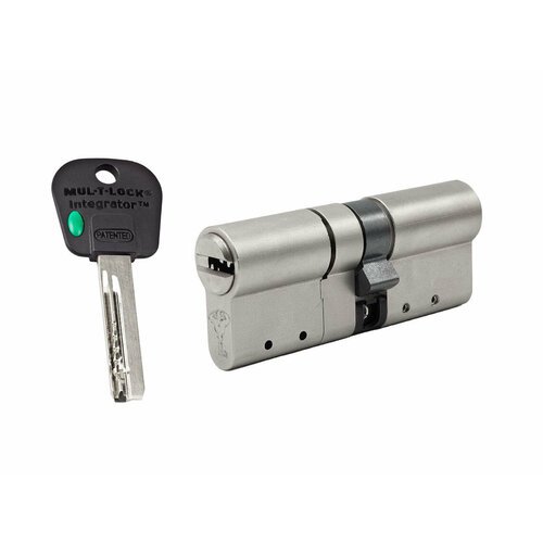 Цилиндр Mul-t-lock Integrator Modular ключ-ключ (размер 45х45 мм) - Никель, Флажок