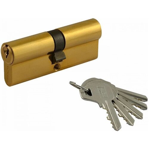Цилиндровый механизм Нора-М Л-80 (40-40), ключ/ключ, золото
