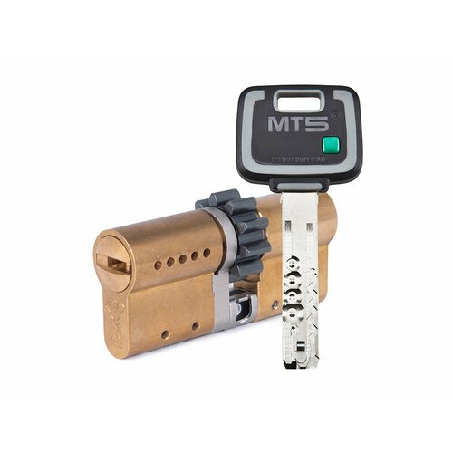 Цилиндр Mul-t-Lock MT5+ ключ-ключ (размер 33х33 мм) - Латунь, Шестеренка (5 ключей)