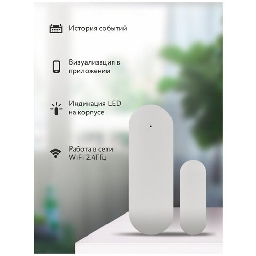 Умный беспроводной WIFI датчик открытия двери/окна PS-link WD002