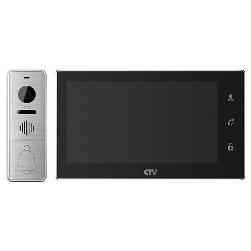 CTV-DP4706AHD Комплект цветного видеодомофона для квартиры и дома (Черный)