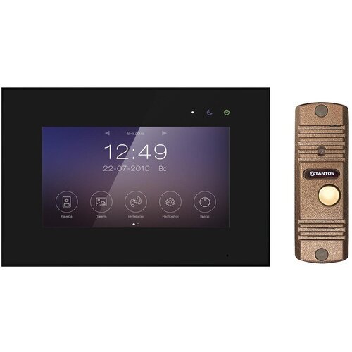 Tantos Marilyn HD Wi-Fi IPS (черный) и Corban HD (медь) (комплект многофункционального домофона 7' HD с Wi-Fi)